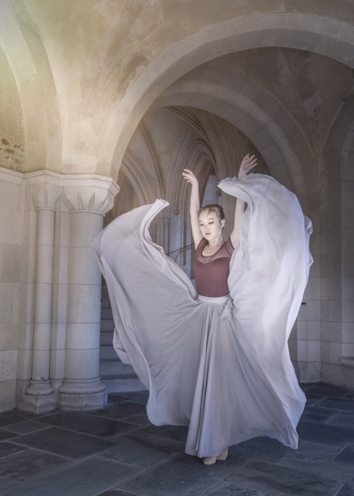 Graceful Archway Dance by Deming W — canvas wall art