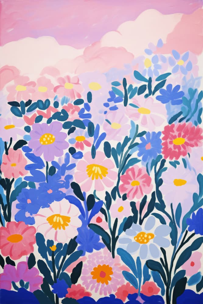 Floral Symphony by Treechild — canvas wall art