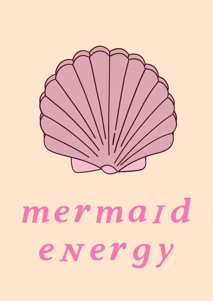 Mermaid Energy Shell by Talitha McQueen — canvas wall art
