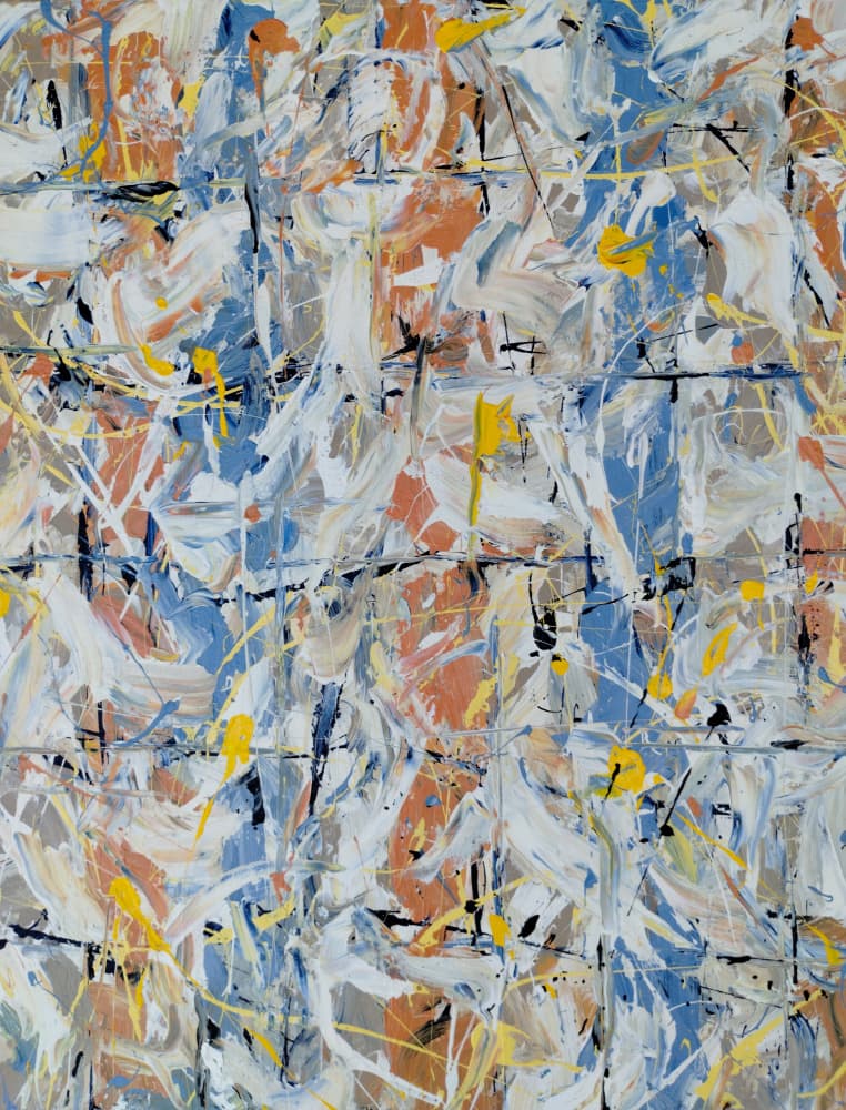 Vibrant Abstract Strokes by Michael Cross — canvas wall art