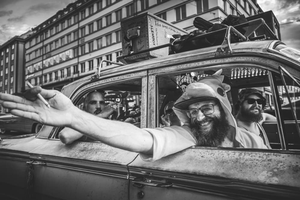 Classic Car Joyride by Alex Ogazzi — canvas wall art