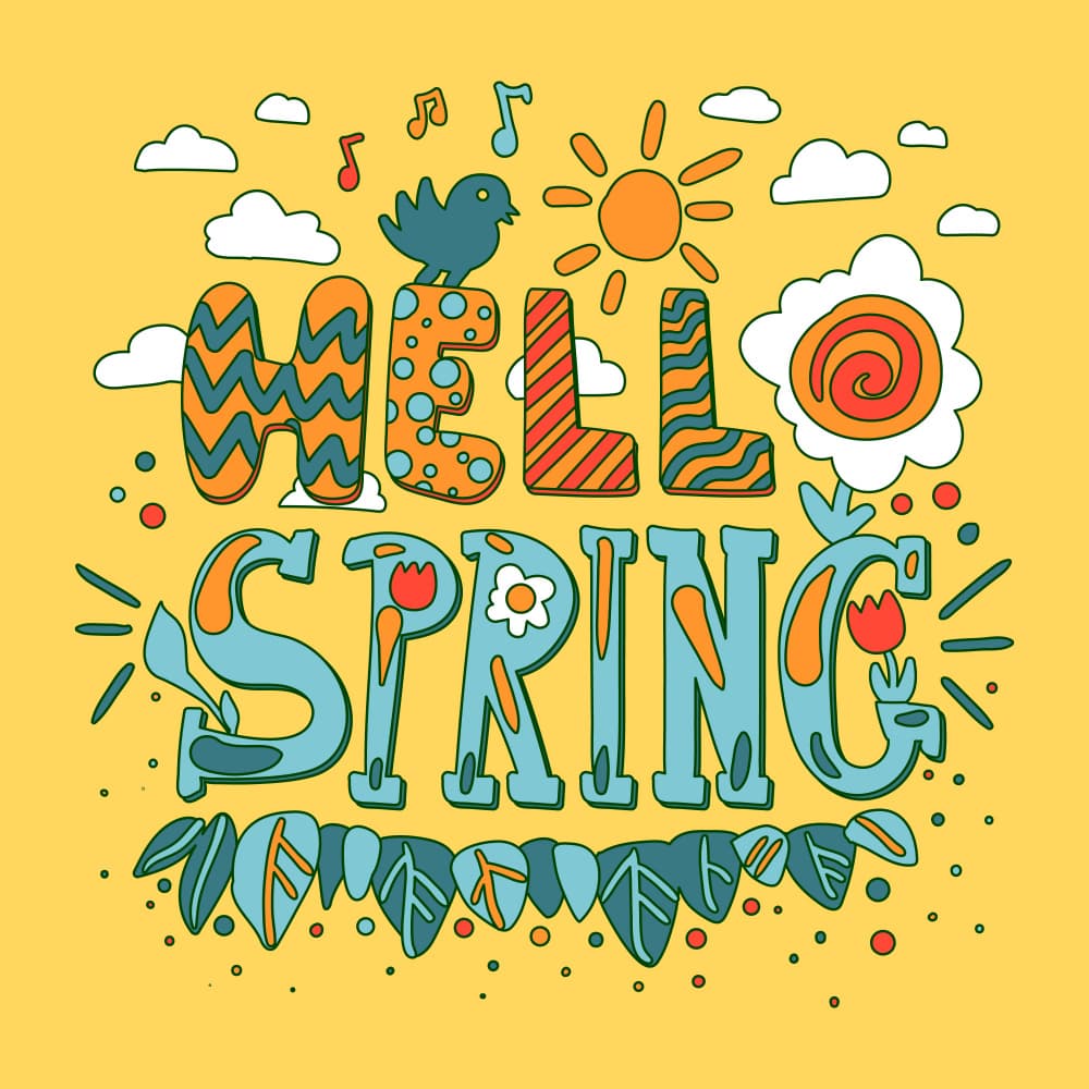 Hello Spring Sunshine by Marika Barsrsind — canvas wall art