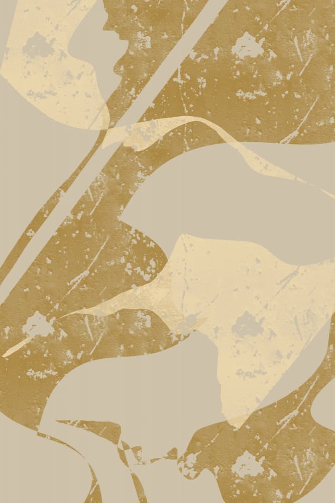 Golden Organic Flow by Yuli Saputra — canvas wall art
