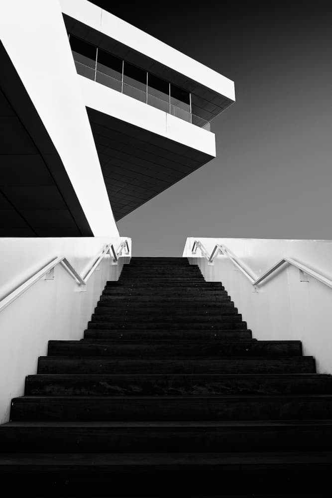 Modern Geometric Ascent by Dominic Dähncke — canvas wall art
