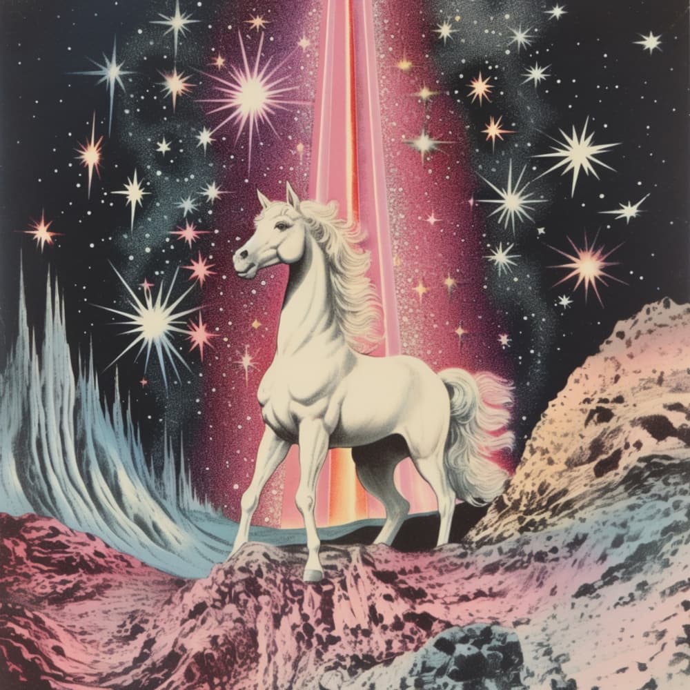 Ethereal Space Horse by Samantha Hearn — canvas wall art