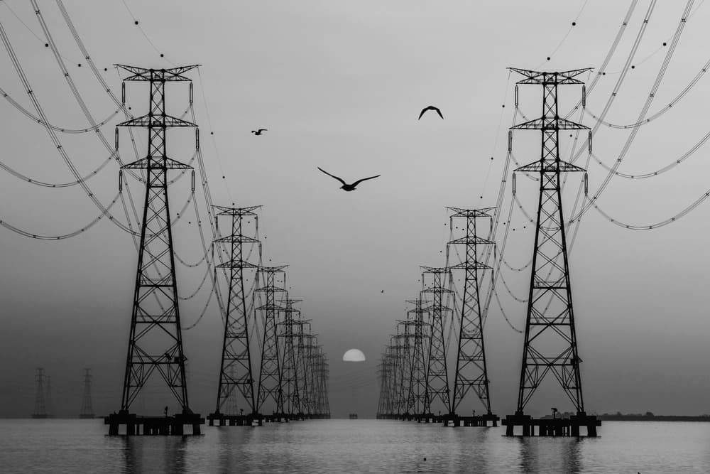 Industrial Horizon Silhouettes by Shin Woo Ryu — canvas wall art