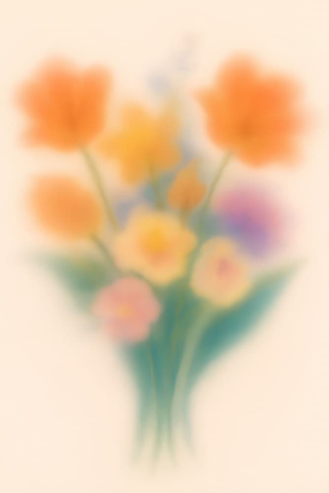Dreamy Pastel Flowers by Frida Floral Studio — canvas wall art