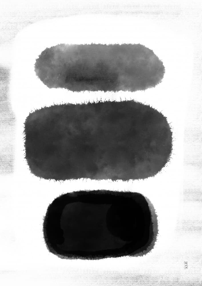 Zen Ink Shapes by Martino Pietropoli — canvas wall art