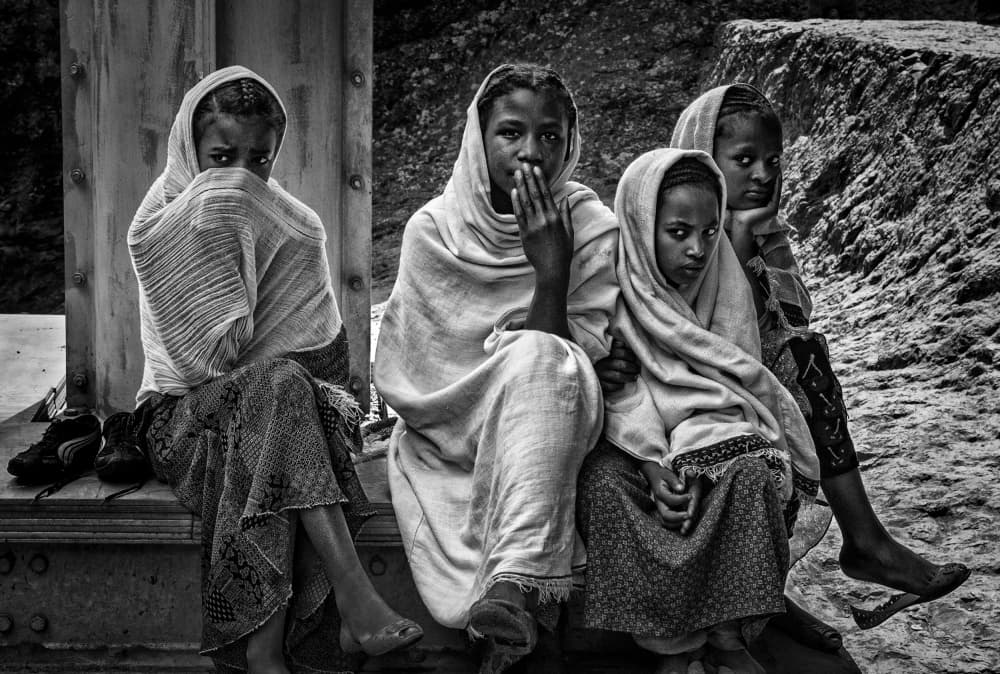 Pensive Young Girls by Joxe Inazio Kuesta Garmendia — canvas wall art