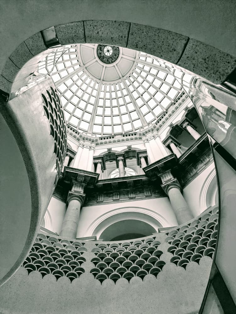 Grand Domed Interior by Elizabeth Allen — canvas wall art