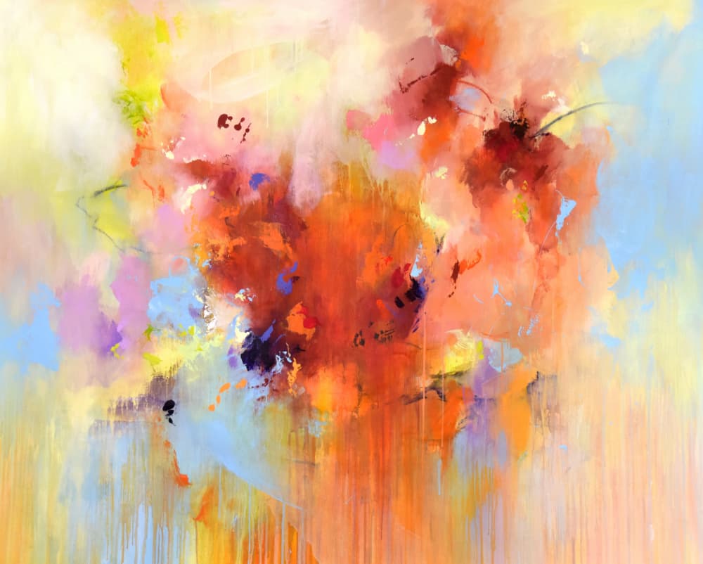 Vibrant Abstract Flow by Kirsten Handelmann — canvas wall art