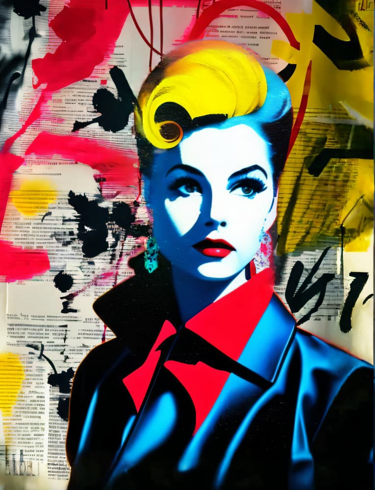Urban Pop Art Portrait by Cicero Spin — canvas wall art