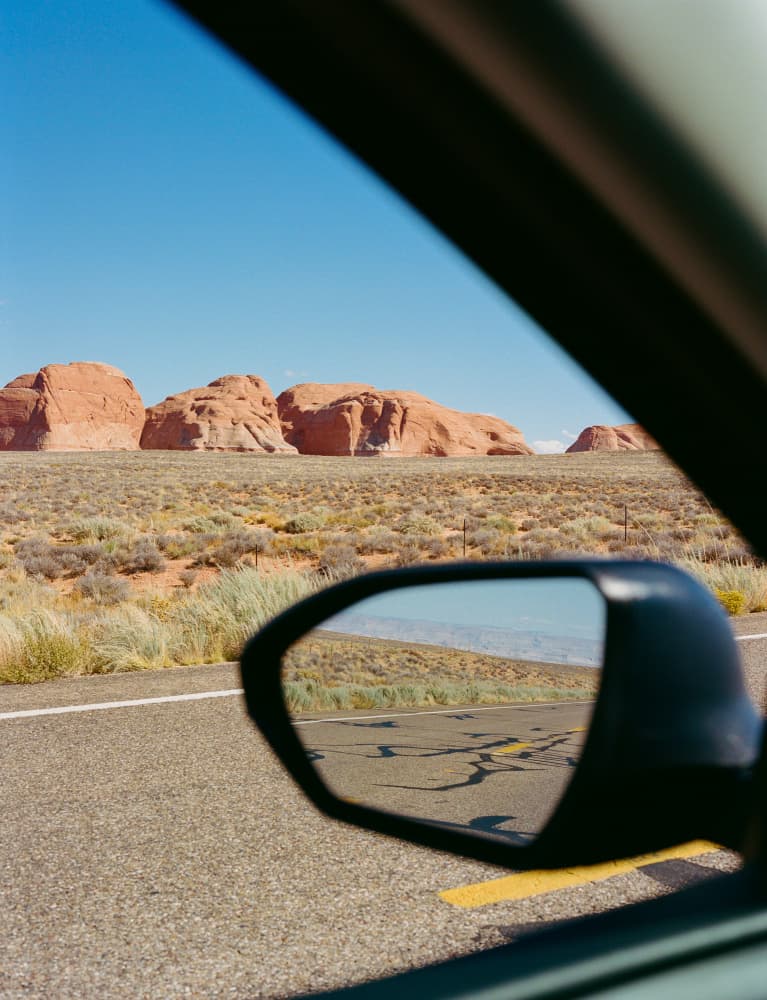 Red Rock Road Reflections by Bethany Young — canvas wall art