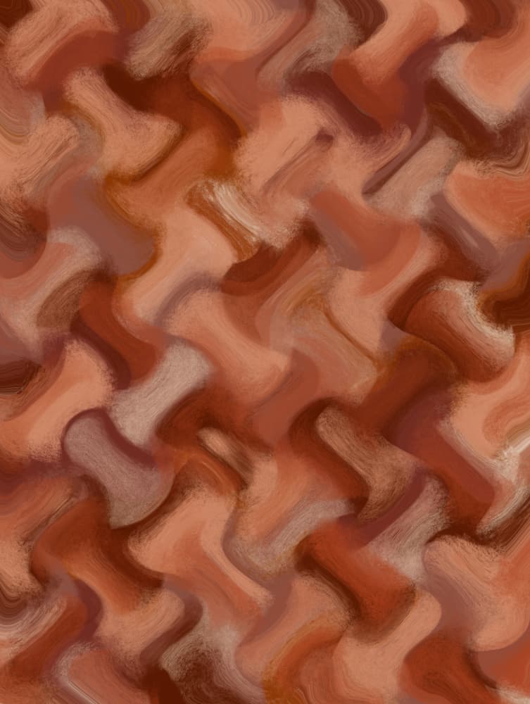 Terracotta Waves by Treechild — canvas wall art