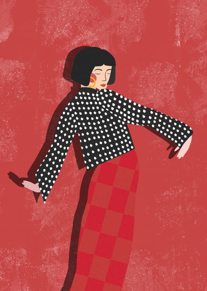 Dancing Woman Red Style