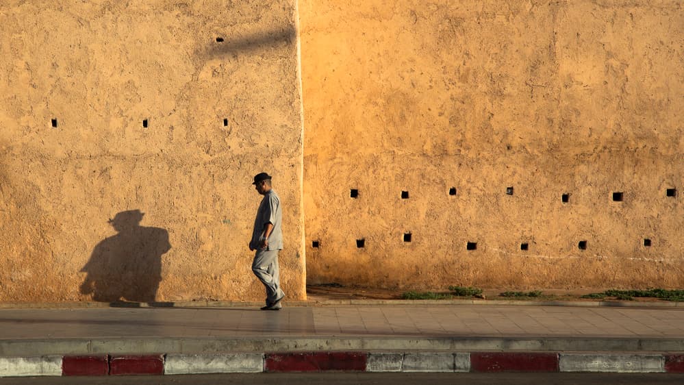 Golden Wall Walker by Juan Cardador — canvas wall art