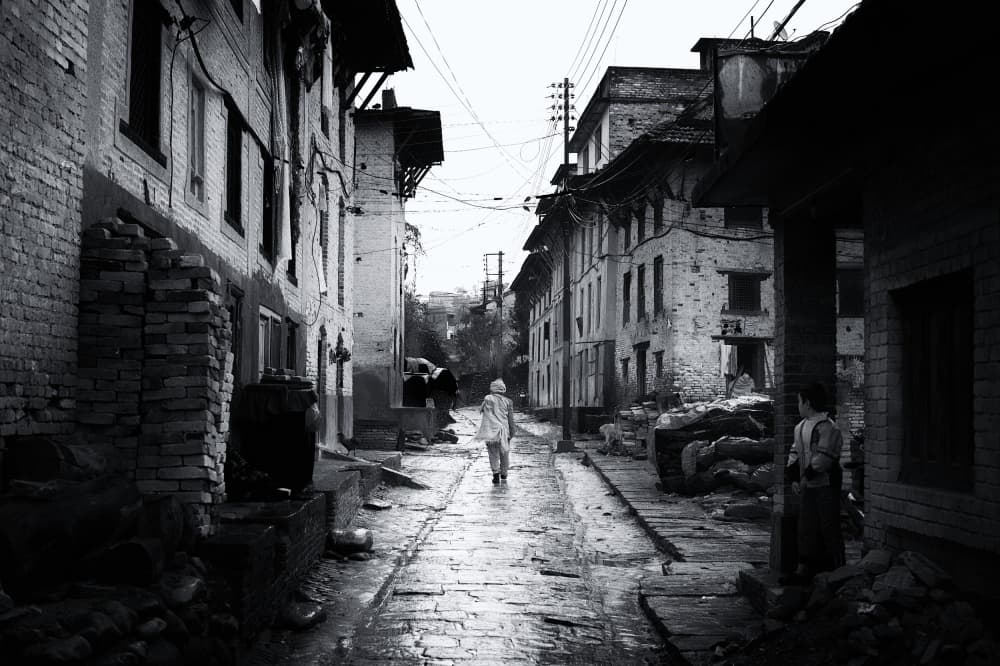 Urban Alley Walk by Rui Caria — canvas wall art