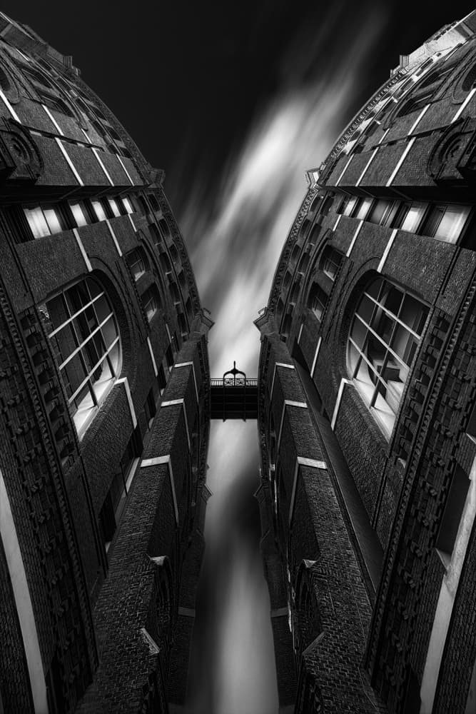 Long Exposure City Passage by Mitja Kobal — canvas wall art