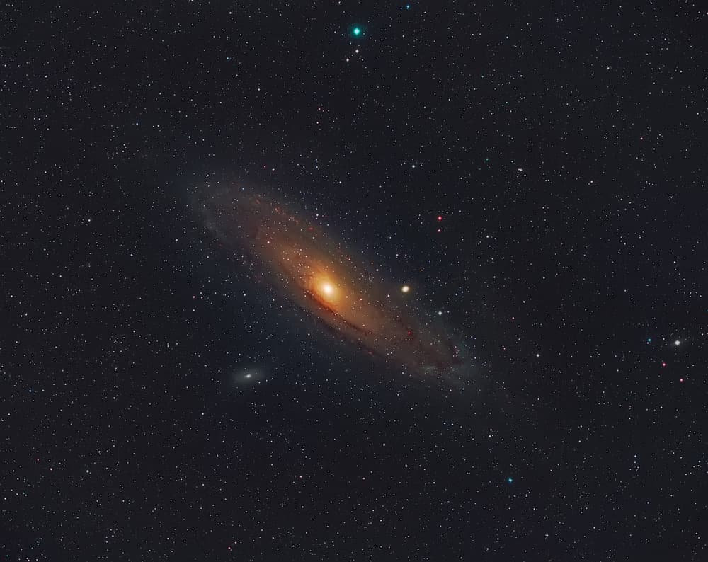 Glowing Andromeda Galaxy by Andrea Auf dem Brinke — canvas wall art