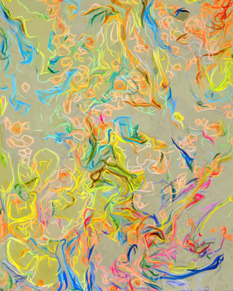 Fluid Abstract Swirls by Uma Gokhale — canvas wall art