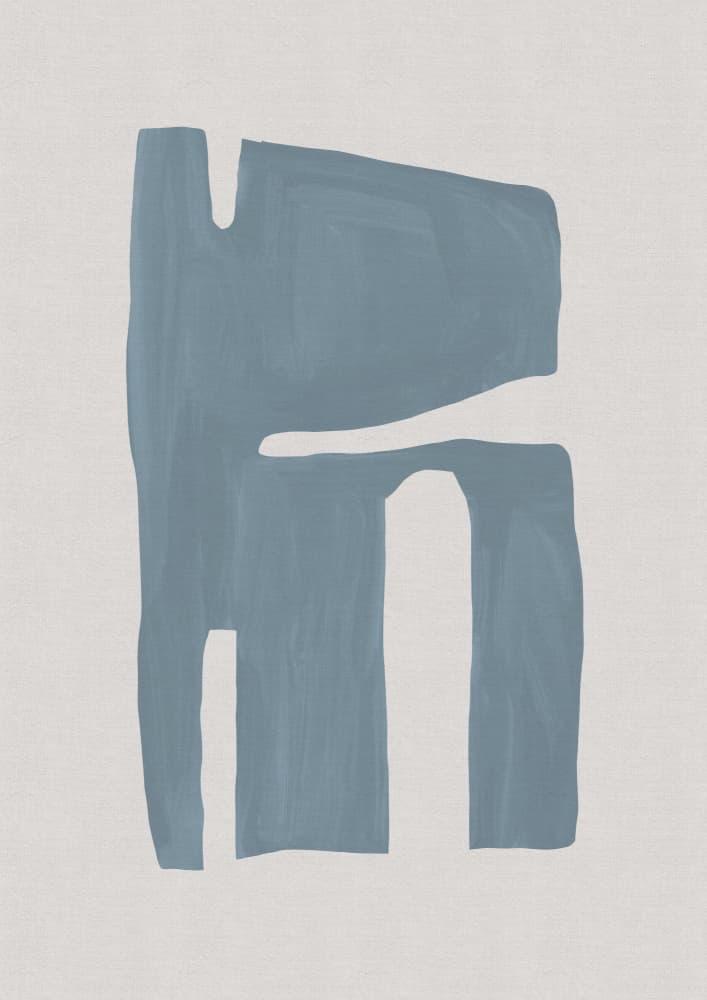 Serene Blue Abstraction by Orara Studio — canvas wall art