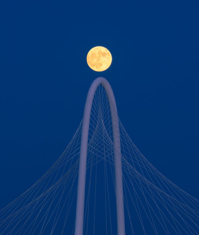 Full Moon Arch Bridge by Alex Li — canvas wall art