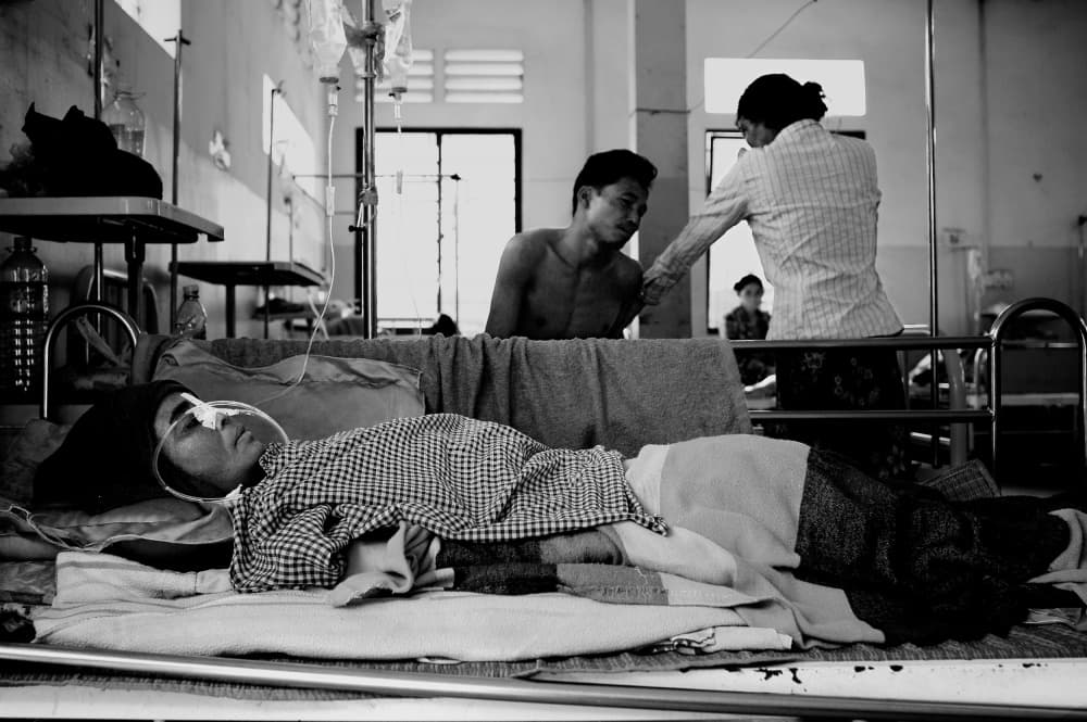 Hospital Ward Patient Care by Shinji Isobe — canvas wall art