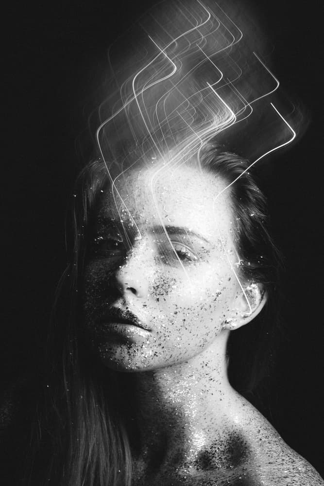 Ethereal Glitter Woman by Artem Vasilenko — canvas wall art