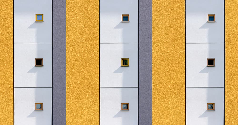 Modern Geometric Facade by Karim Al Thahaby — canvas wall art