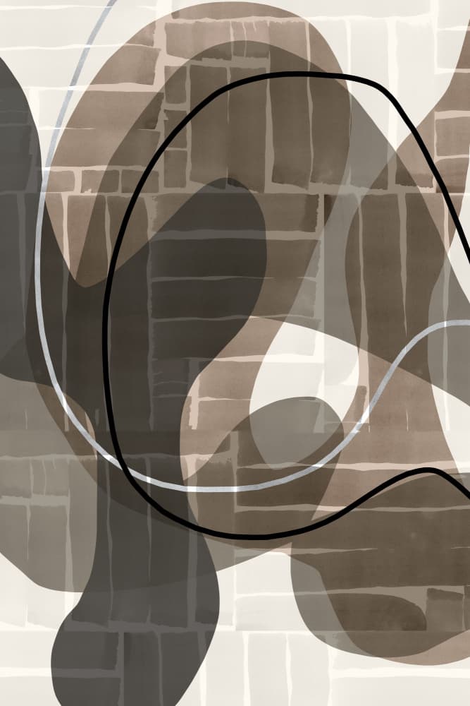 Earthy Abstract Layers by cartissi — canvas wall art