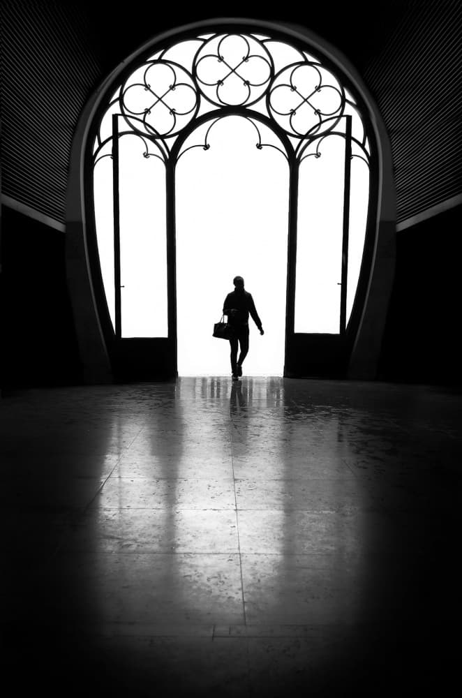 Mysterious Archway Exit by Jorge Pimenta — canvas wall art