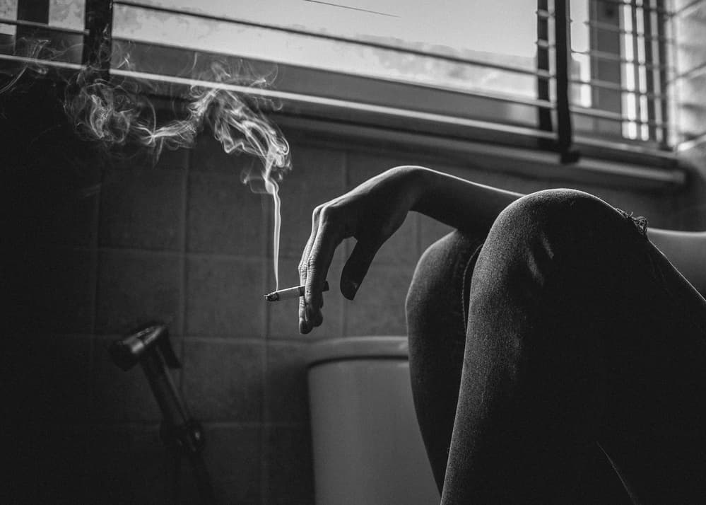 Solitary Smoke Break by ADIREK M — canvas wall art