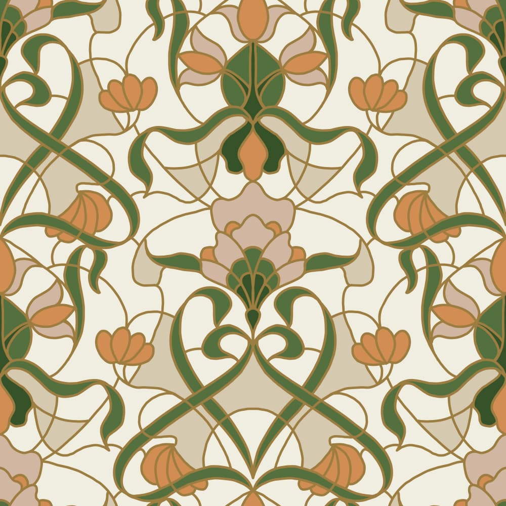 Elegant Floral Pattern by Alexandra Weise — canvas wall art