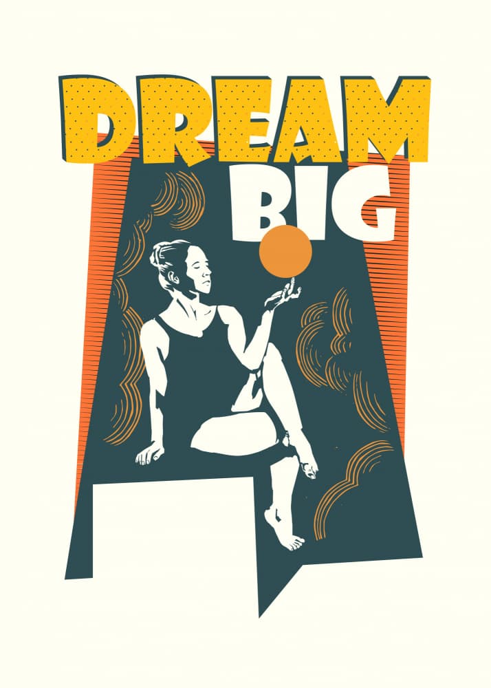 Dream Big Balance by Dion Gem — canvas wall art