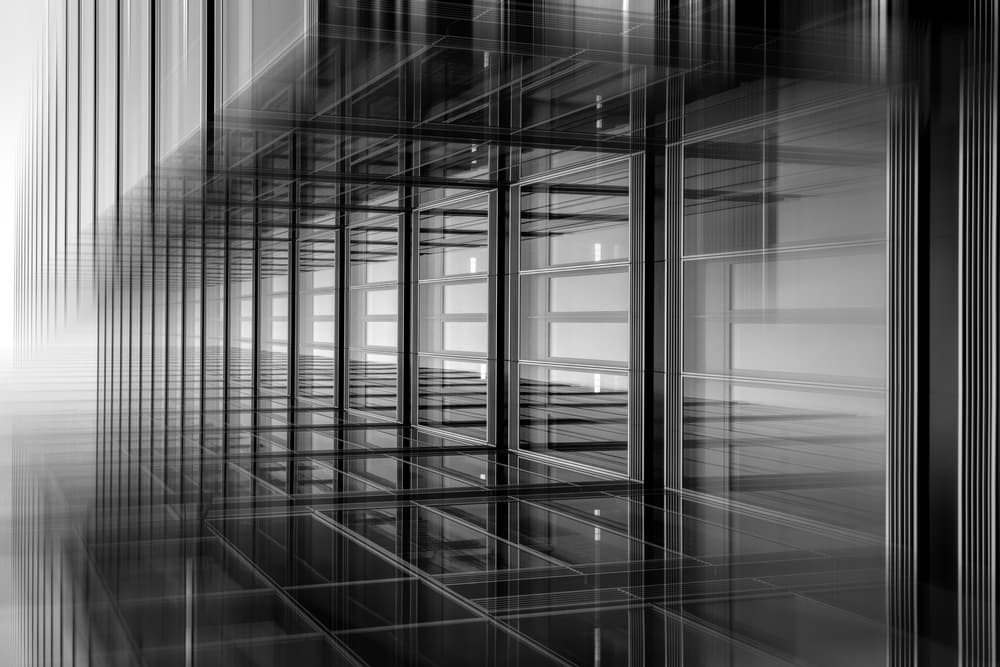 Modern Glass Architecture by Marianne Wogeck — canvas wall art