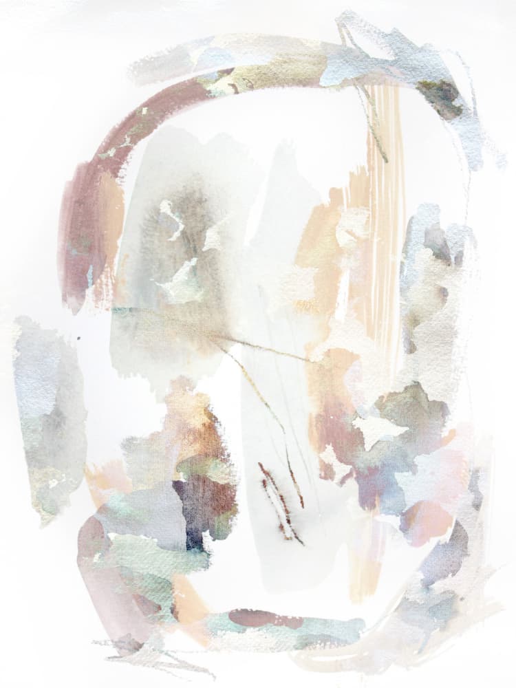 Soft Abstract Forms by Gemma Bardot — canvas wall art