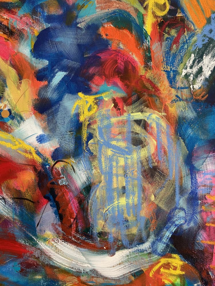 Vibrant Abstract Energy by Irene Chua — canvas wall art