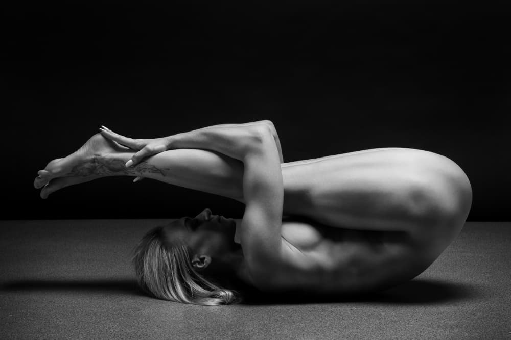 Elegant Nude Pose by Anton Belovodchenko — canvas wall art