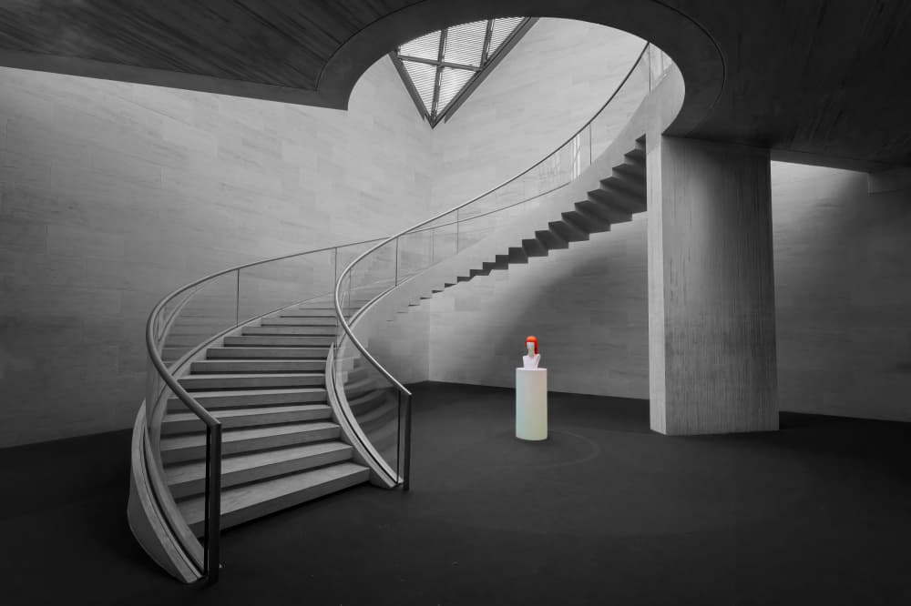 Some Stairs in a Museum by Fernando Abreu — canvas wall art