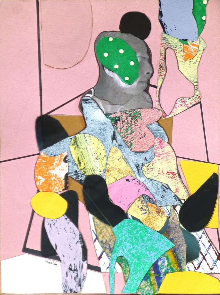 Vibrant Abstract Figure by Pascal Marlin — canvas wall art
