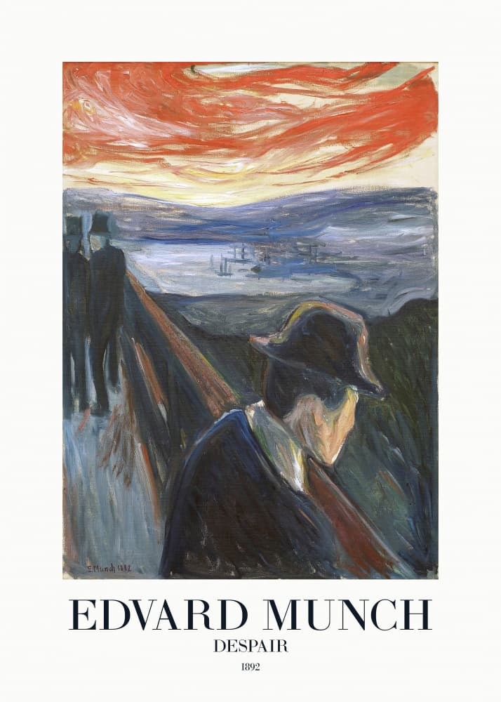 Despair by Edvard Munch — canvas wall art