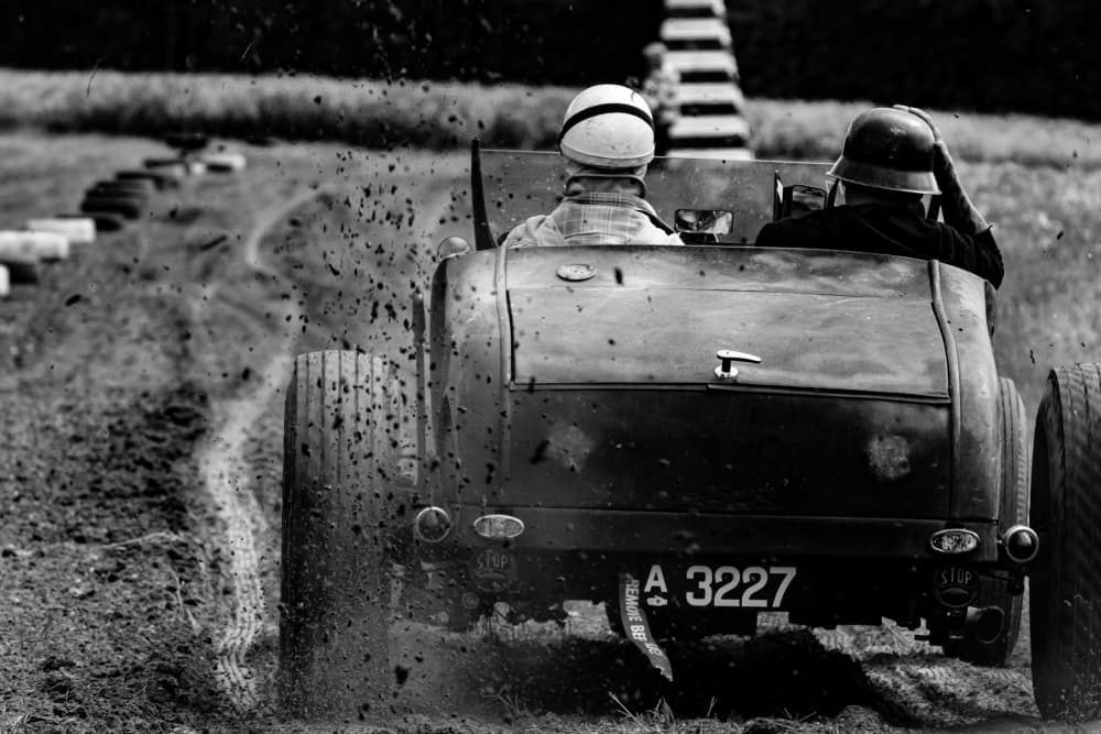 Vintage Dirt Track Race by Peter Elling-Jordt — canvas wall art