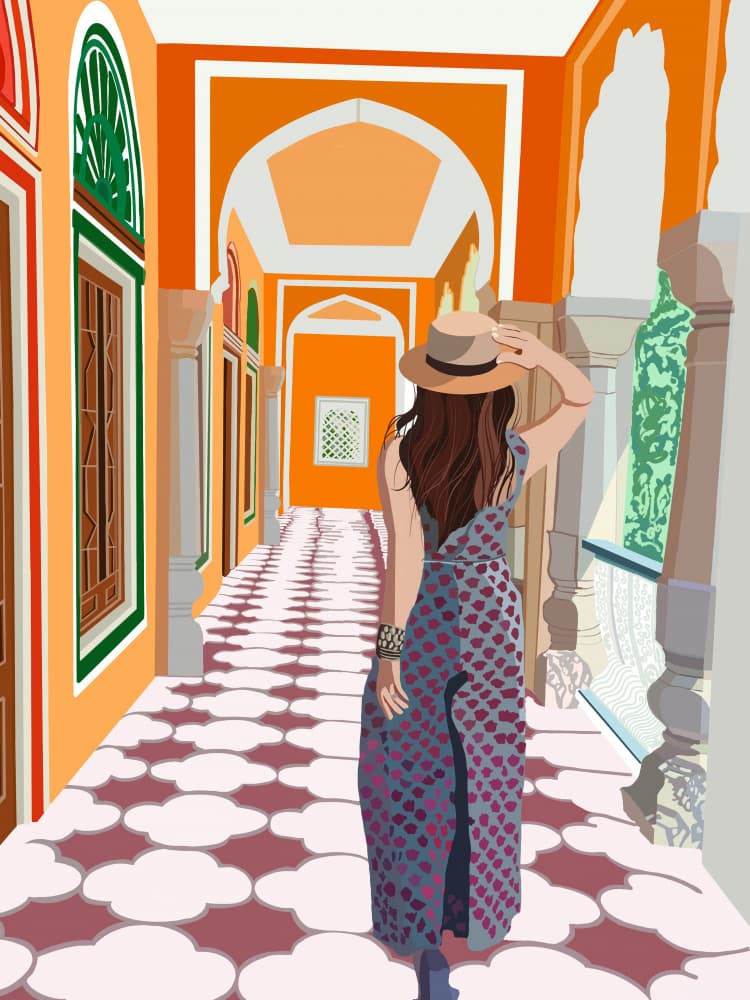 Wanderlust Pathway by Emel Tunaboylu — canvas wall art