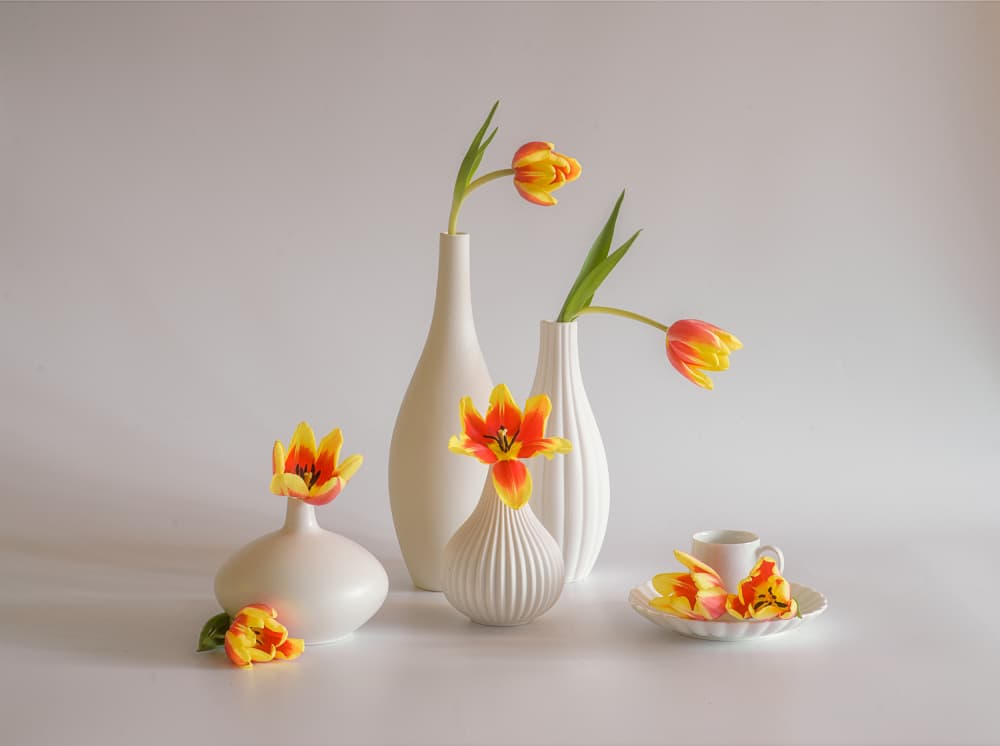 Bright Tulip Still Life by Alice Sheng — canvas wall art