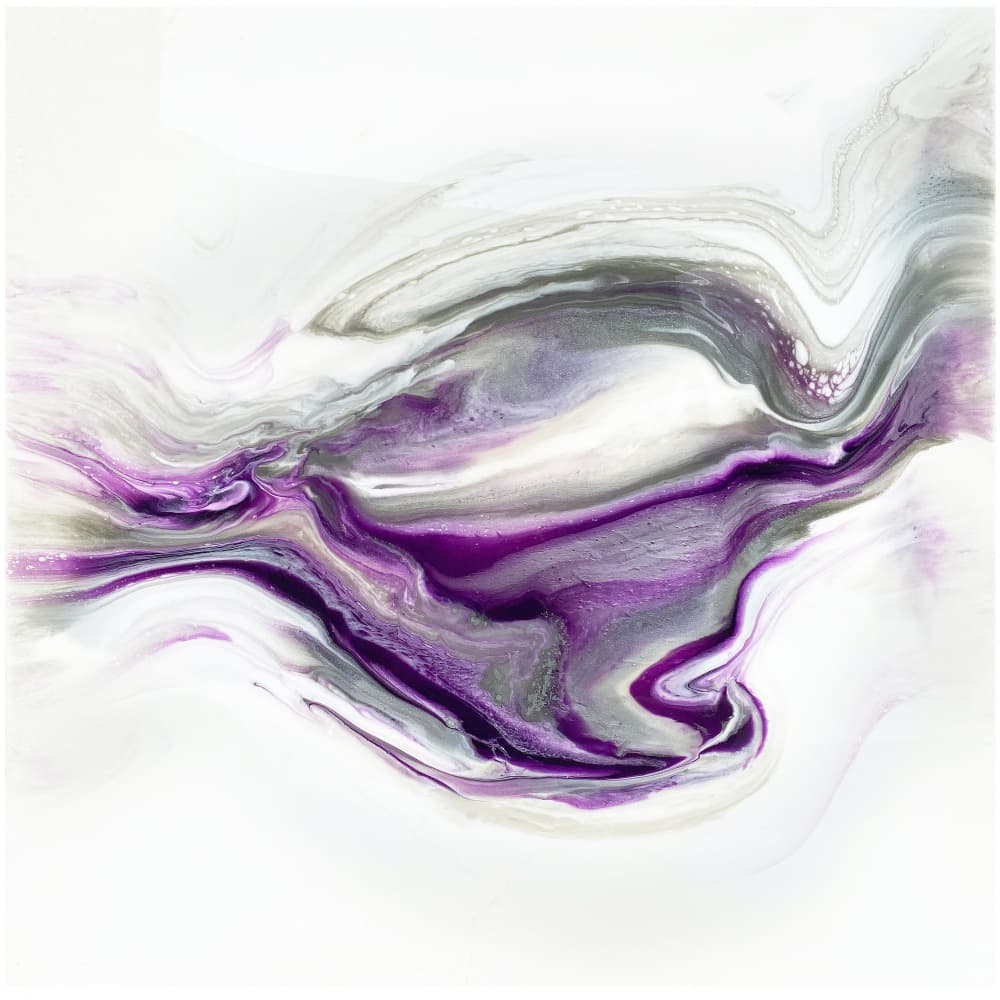 Purple Fluid Swirl by Alyson Storms — canvas wall art