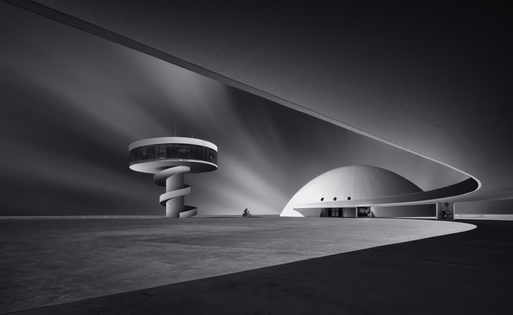 Futuristic Architectural Forms by Enrique Rodriguez de Mingo — canvas wall art
