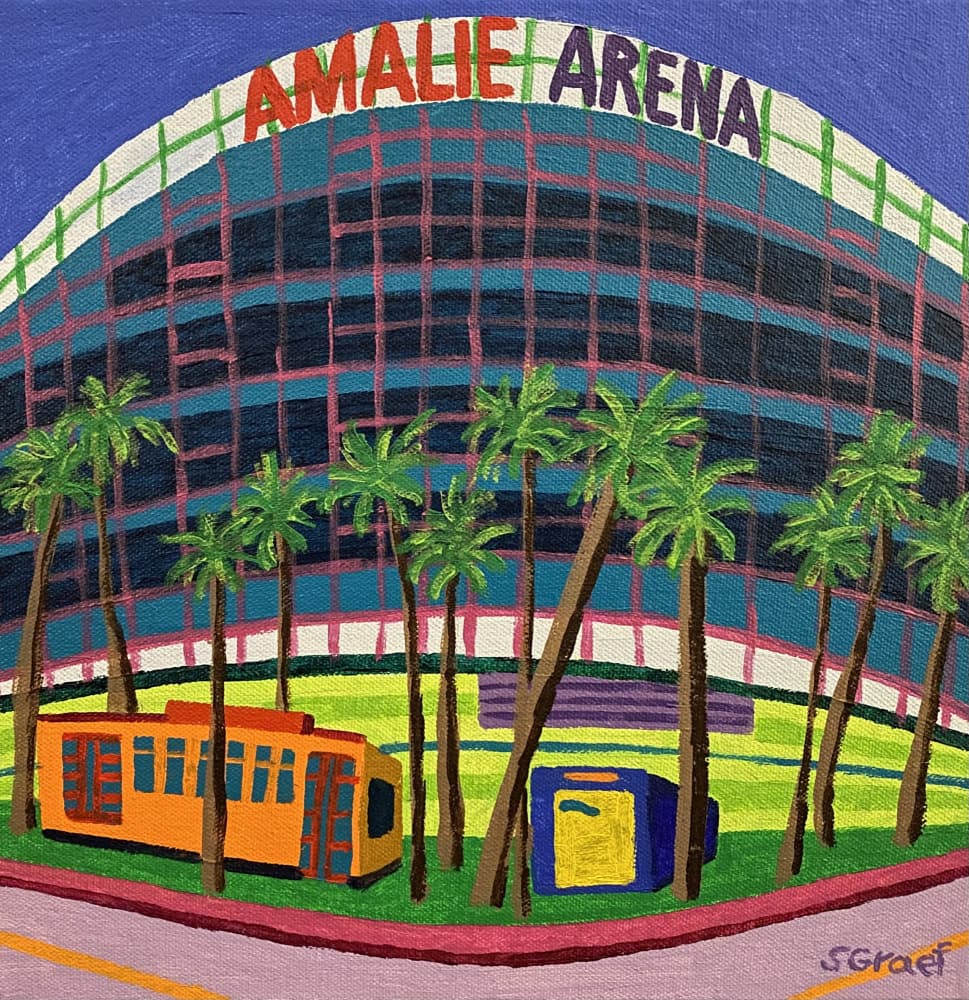 Amalie Arena by Sue Graef — canvas wall art