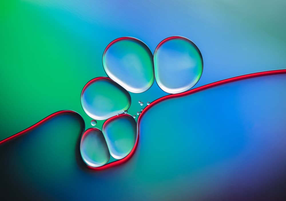 Colorful Fluid Drops by Jacqueline Hammer — canvas wall art