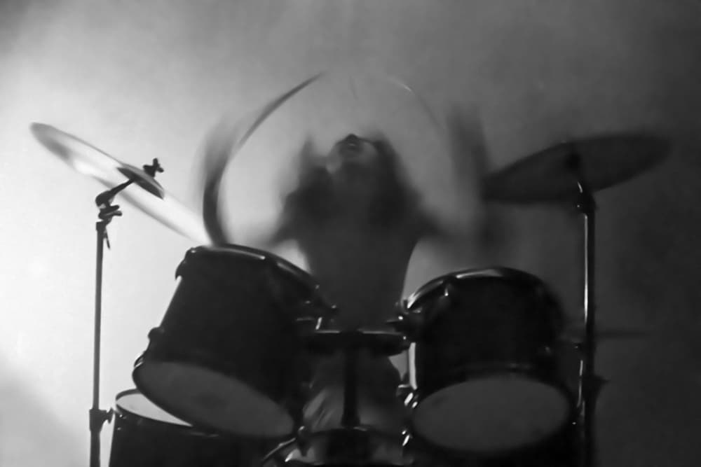 Energetic Drummer Performance by Ajie Alrasyid — canvas wall art