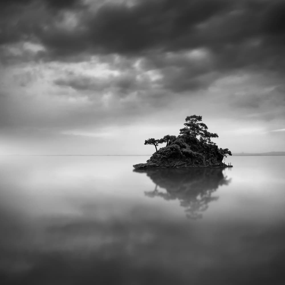Serene Island Reflection by George Digalakis — canvas wall art
